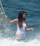Selena Gomez See-Through One-Piece Set Leaked