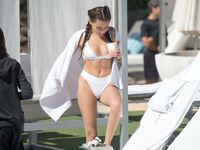 Madison Beer Camel Toe Bikini Set Leaked