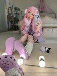 Belle Delphine Purple Crocs Full Onlyfans Set Leaked