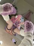 Belle Delphine Purple Crocs Full Onlyfans Set Leaked