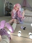 Belle Delphine Purple Crocs Full Onlyfans Set Leaked