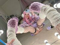 Belle Delphine Purple Crocs Full Onlyfans Set Leaked