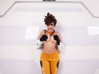 Kalinka Fox Overwatch Tracer Cosplay OnlyFans Set Leaked