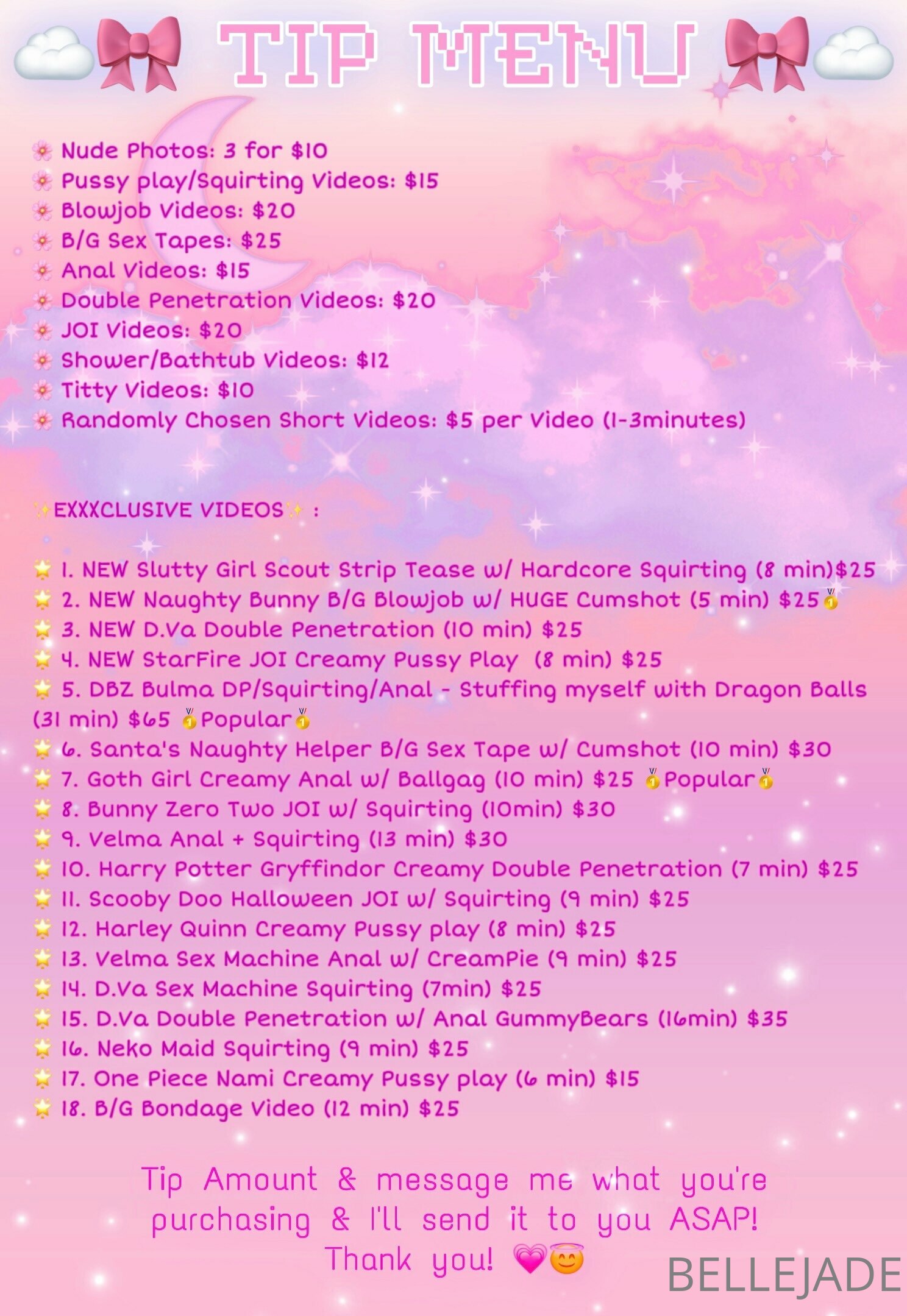 bellejade Onlyfans Leaks Nude Album