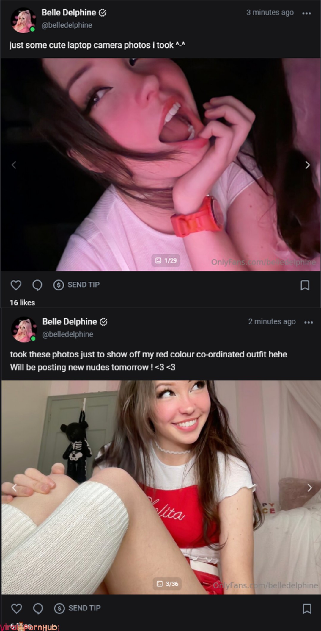 Belle Delphine Cute Laptop Selfies Onlyfans Leaks Album